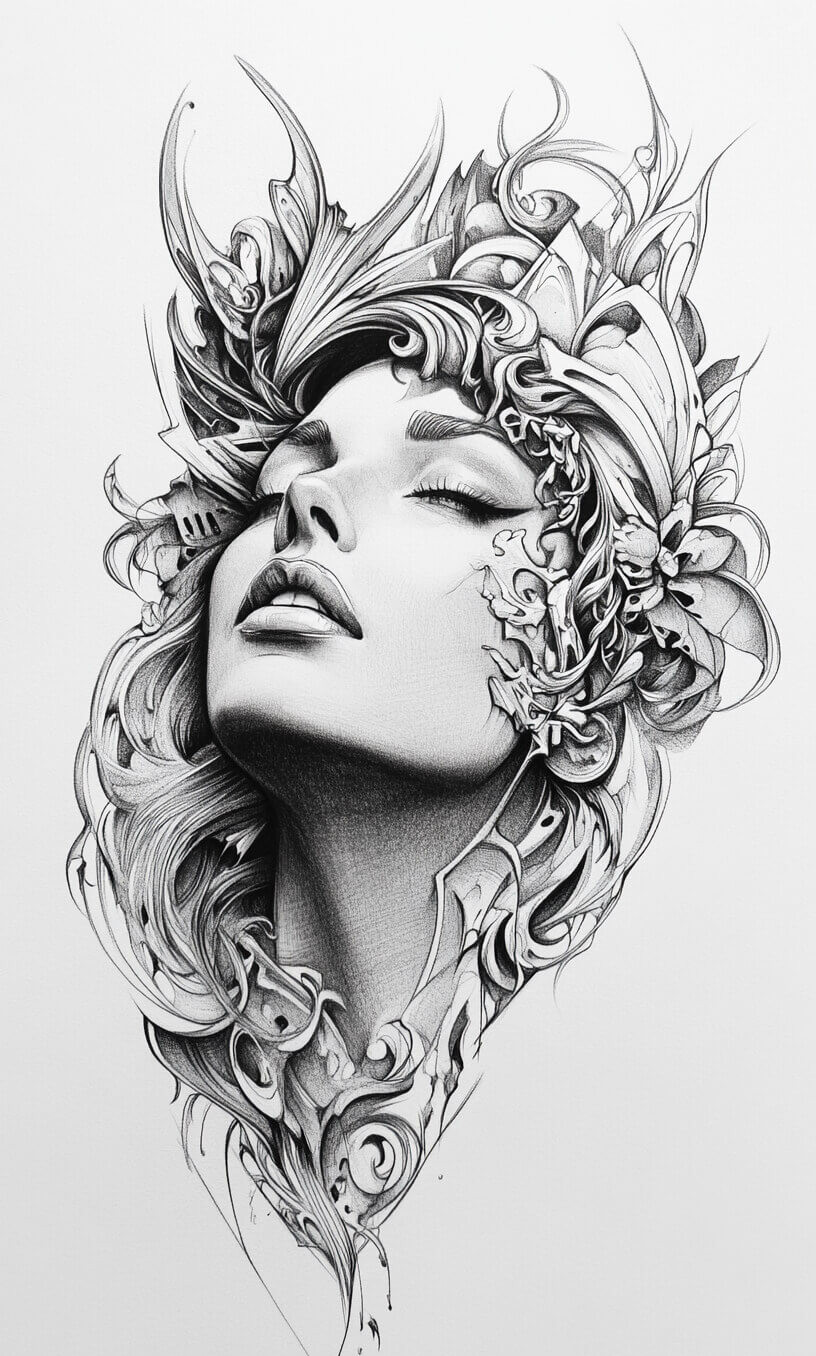 Gothic Tattoo Drawings-28