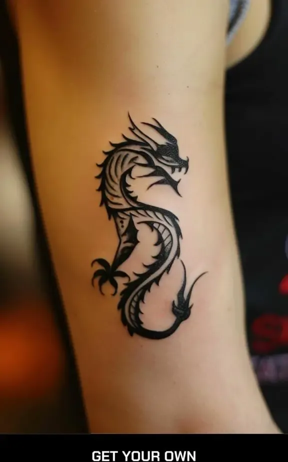 dragon tribal tattoo