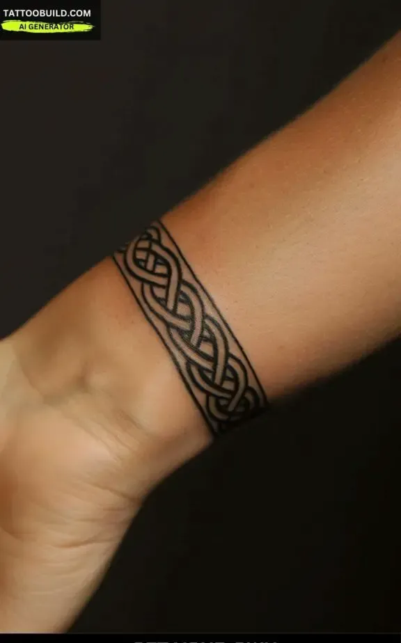 celtic knot bracelet tattoo for female 