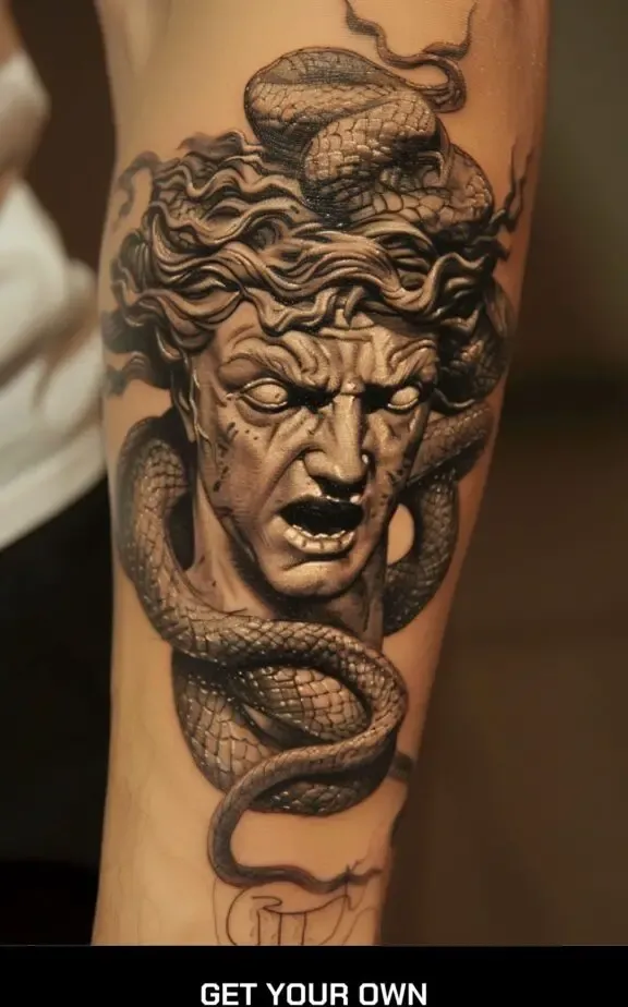 crying medusa tattoo