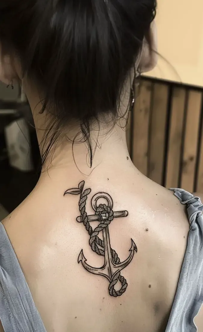 Womens Anchor Tattoo