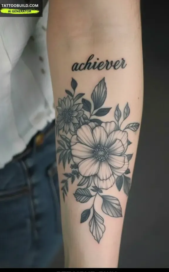 meaningful script tattoos for women