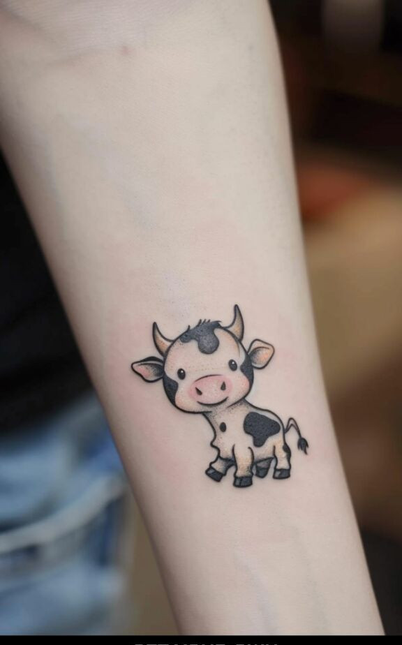 cute small hand calf tattoos for females