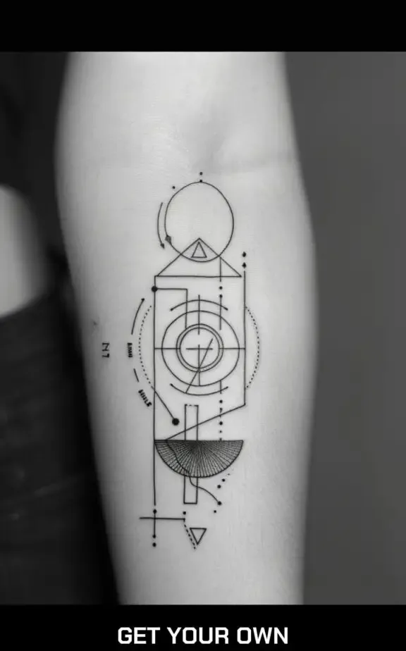minimalist geometric tattoo designs