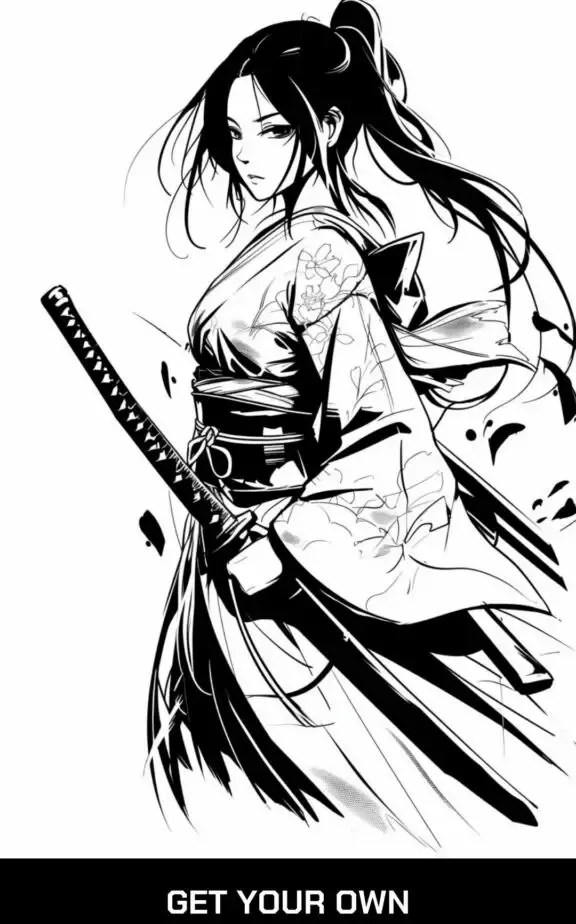 female warrior tattoo idea