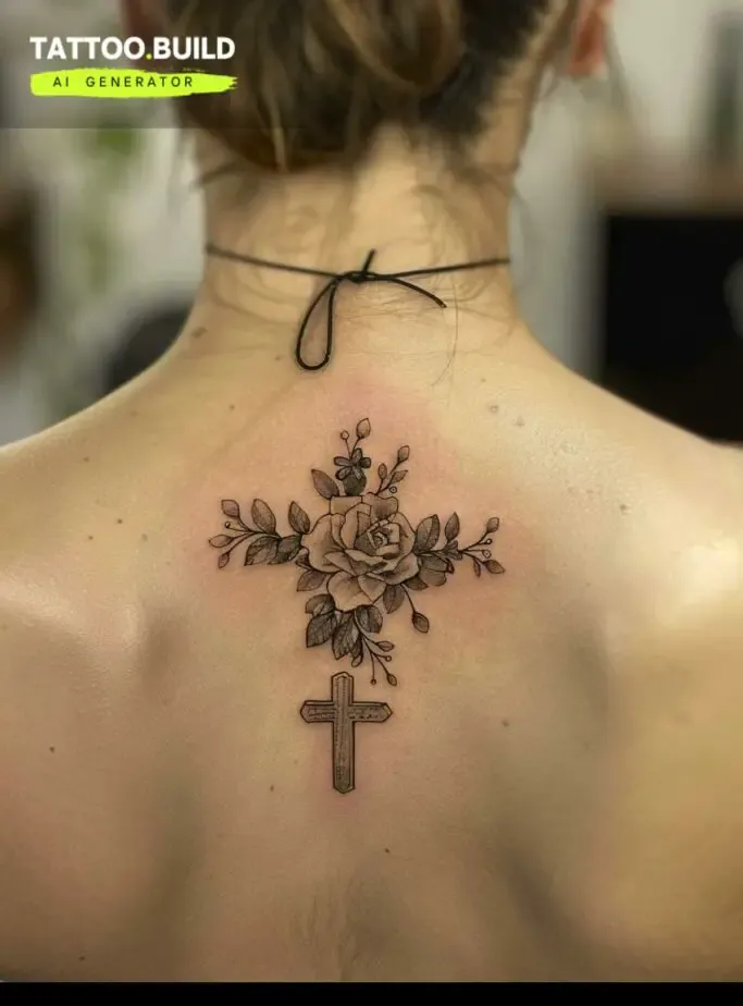 Rose Cross Tattoo Ideas