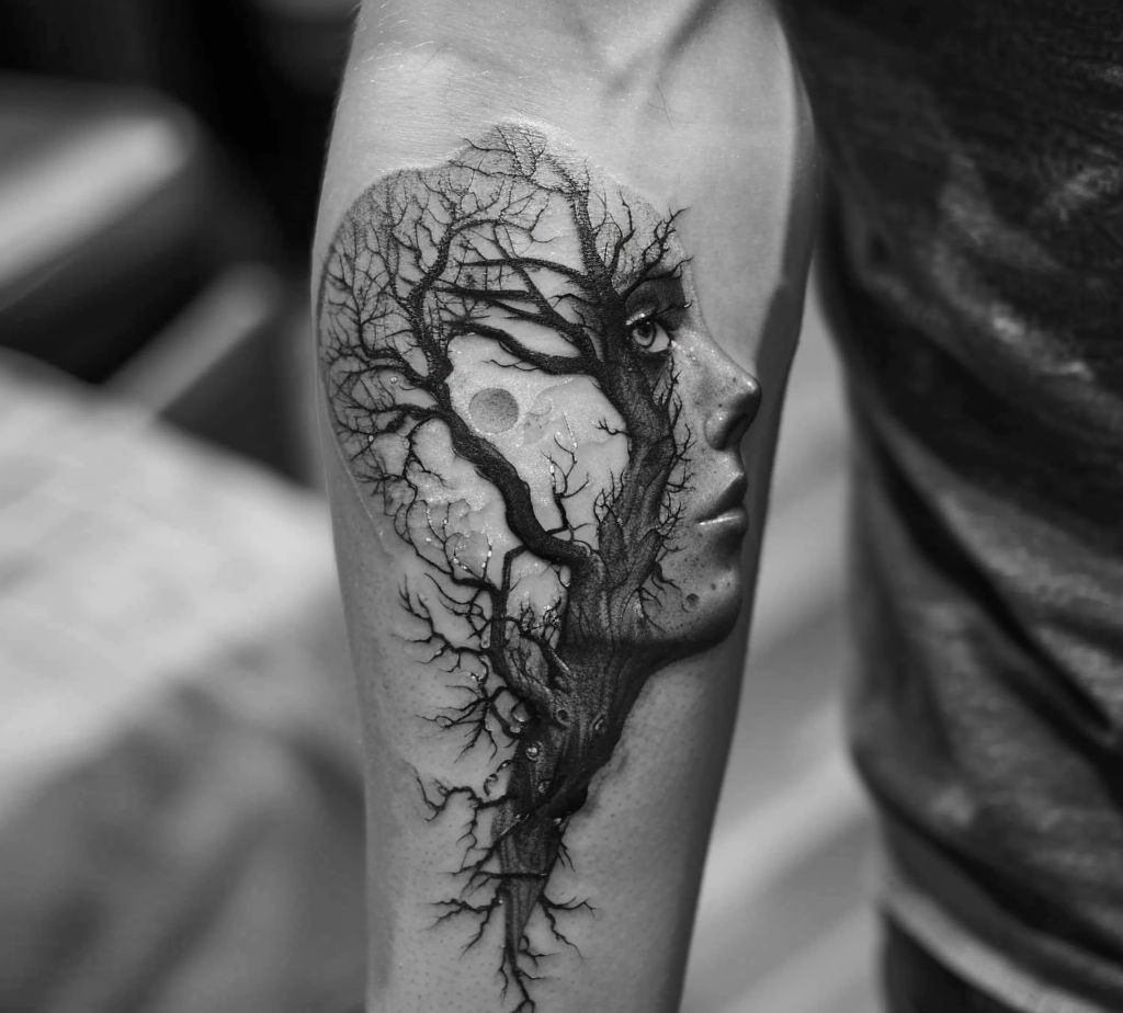 creative inner arm tattoo for men