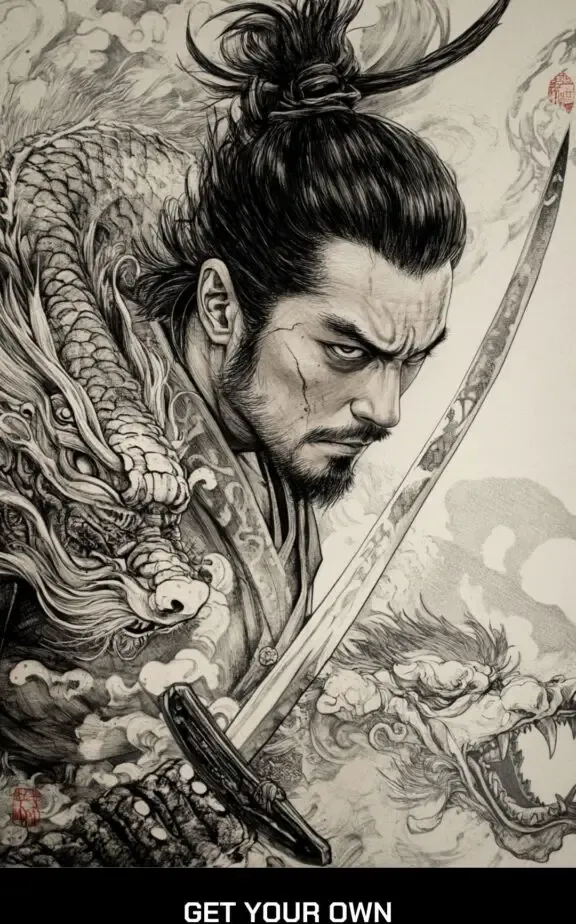 Yuzuka stencil tattoo design