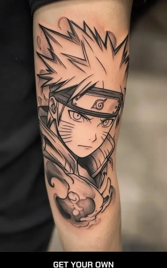 goku anime tattoo