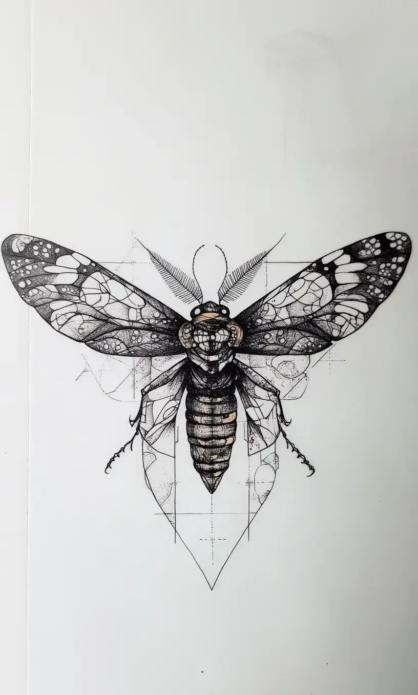 Moth Tattoo Drawings-24