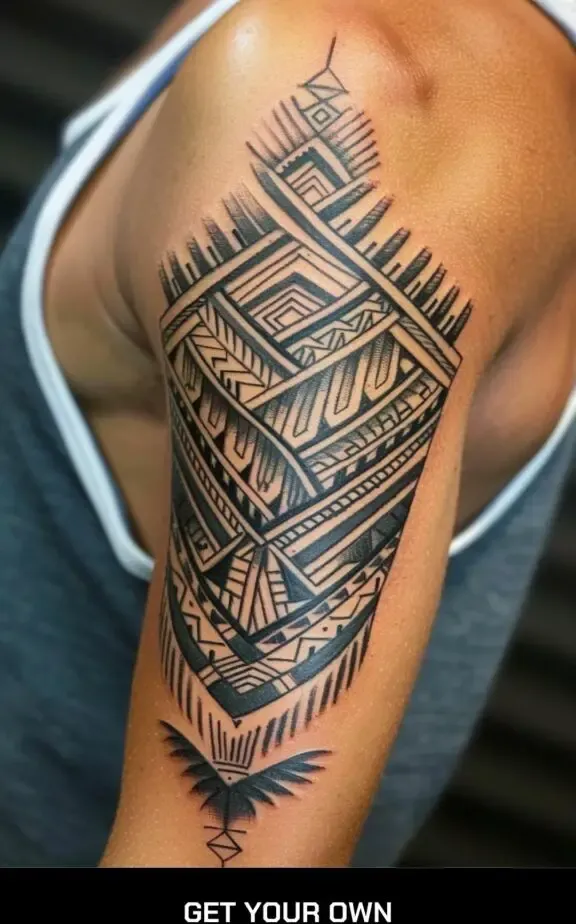 shoulder tribal tattoo