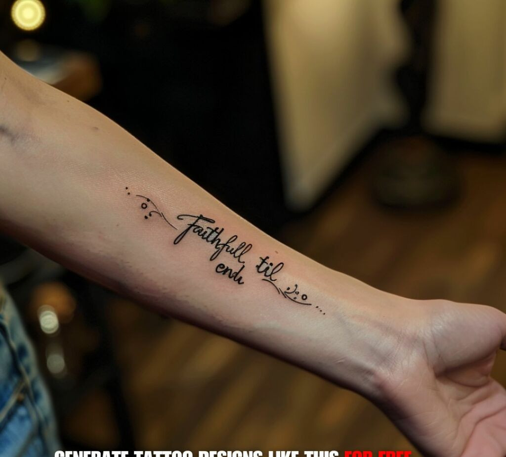 Faithful till the end