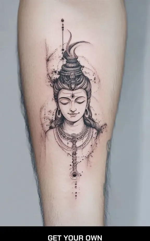 small shiva tattoo