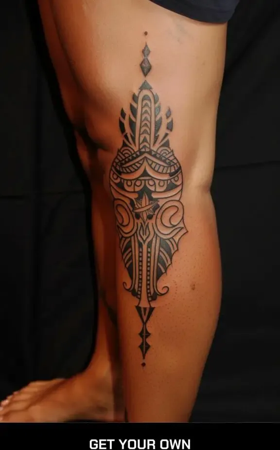 modern tribal tattoo design idea