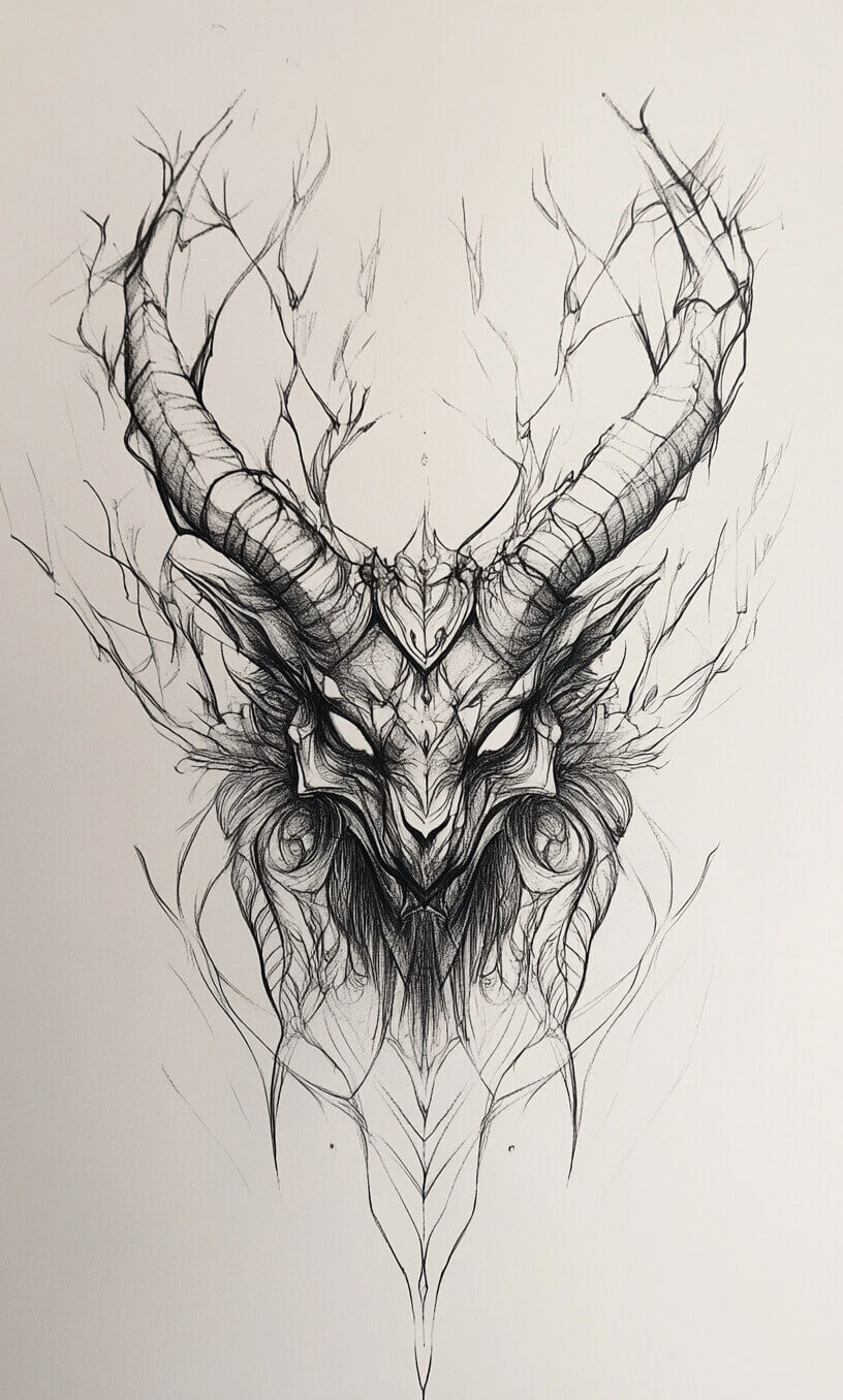 Gothic Tattoo Drawings-38