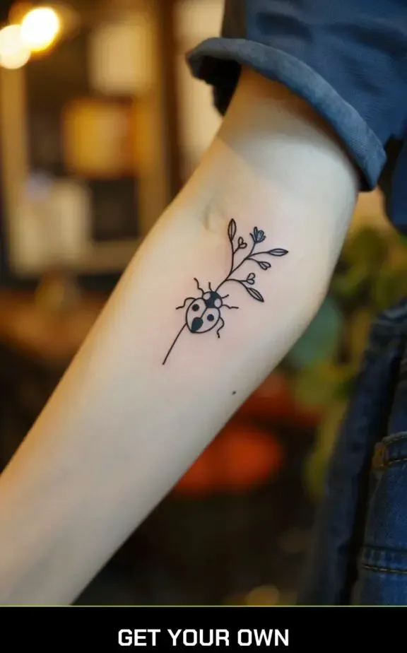 lady bug tattoo idea