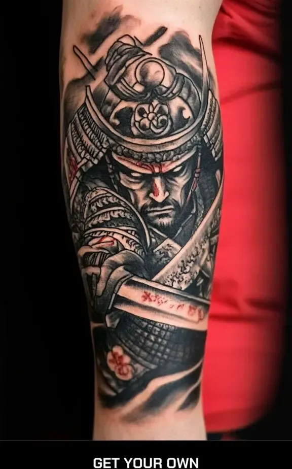 Samurai Japanese style tattoo