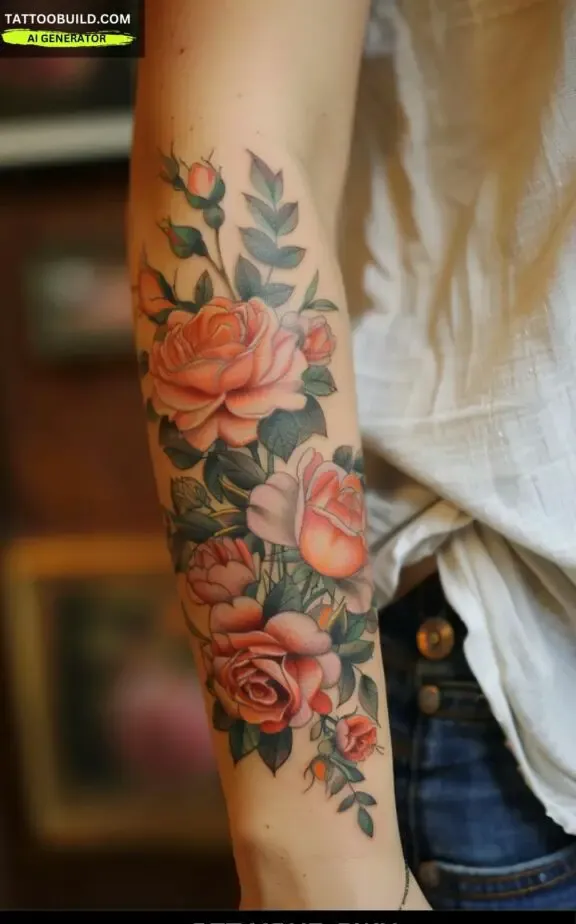 botanical meaningful tattoo for women