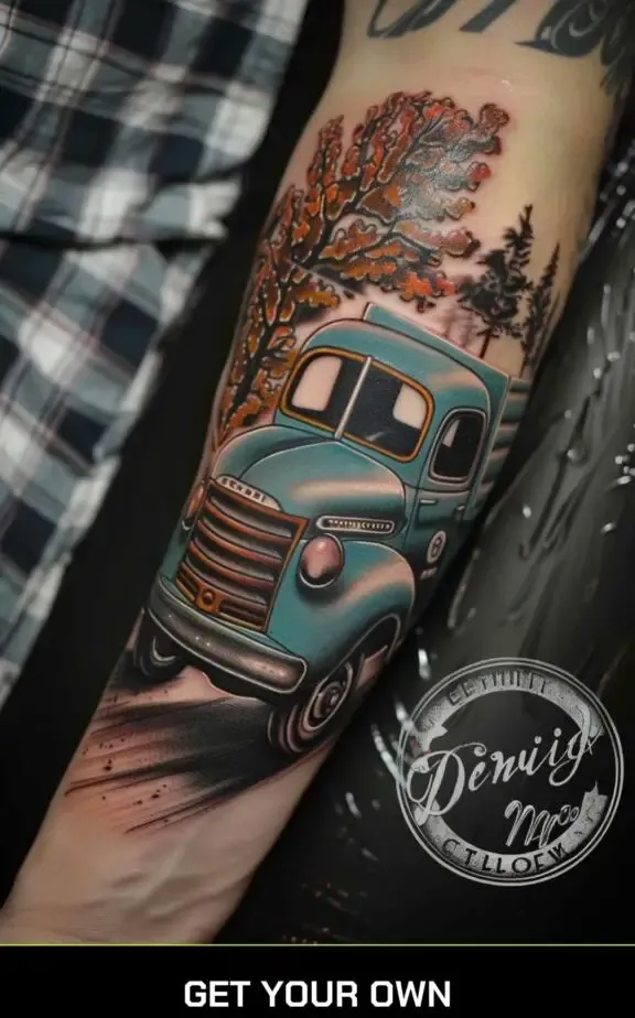truck tattoo idea
