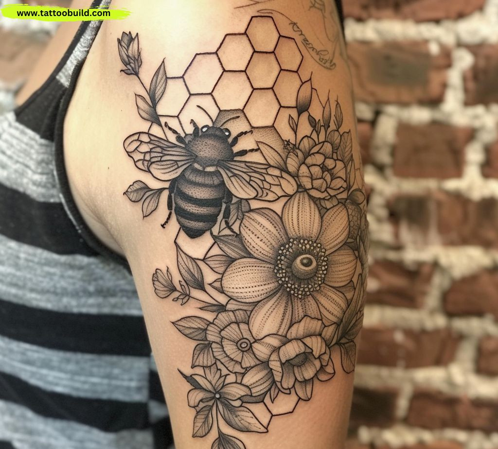 bee summer tattoo