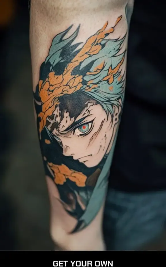 demon slayer anime tattoo