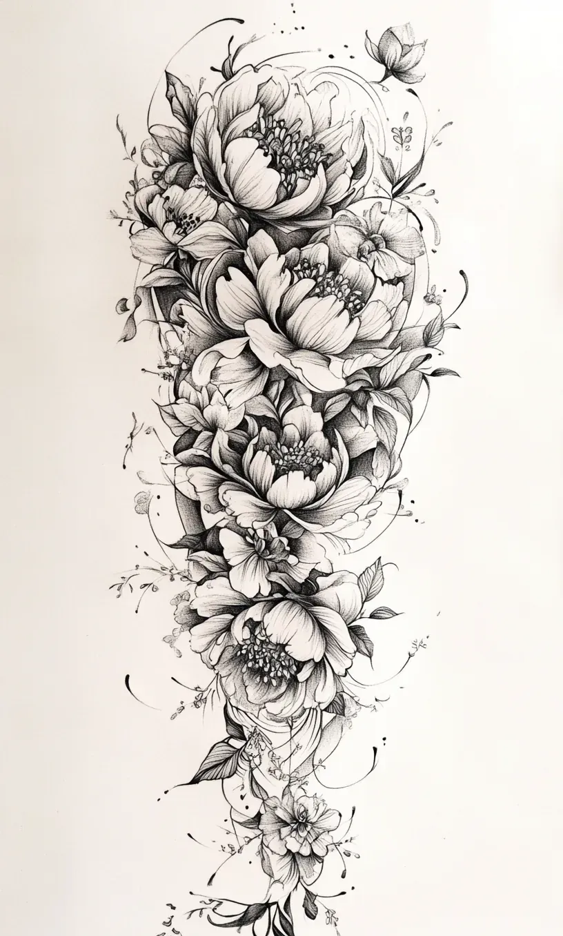 Leg Sleeve Tattoo Drawings-2