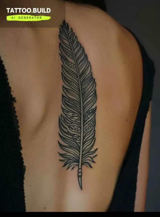 Feather Spine Tattoo Ideas