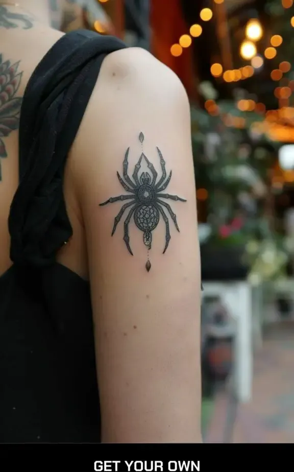 mandala spider tattoo