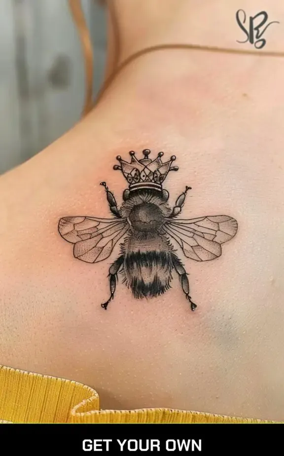 queen bee tattoo design