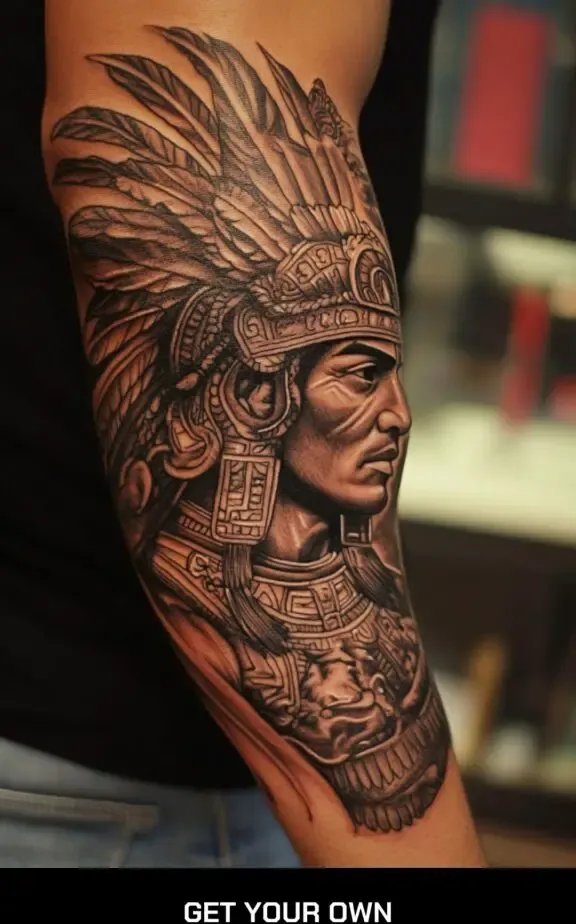 Aztec Warrior Chicano Tattoo