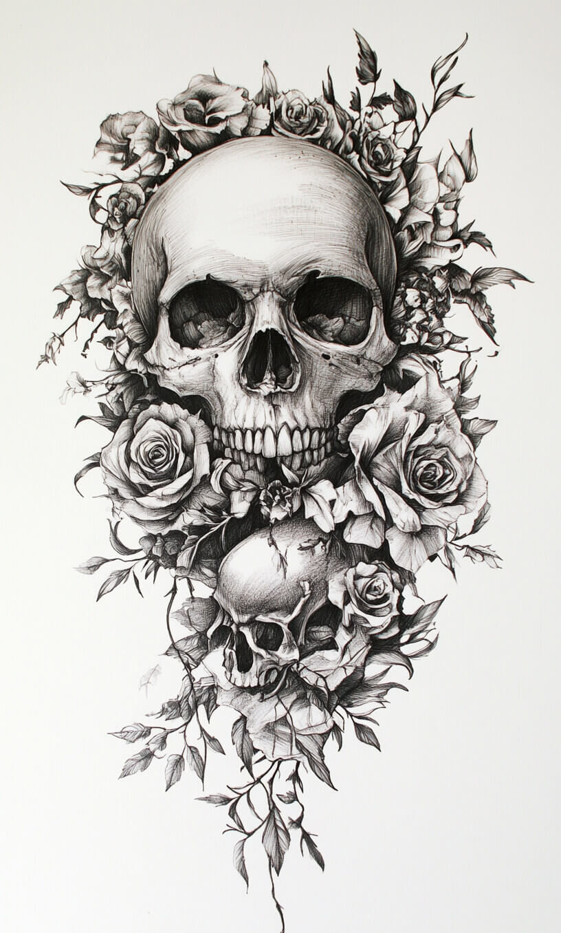 Gothic Tattoo Drawings-26