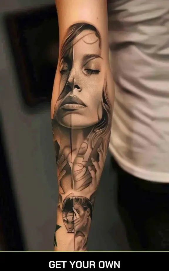 Realism sleeve tattoo ideas for men