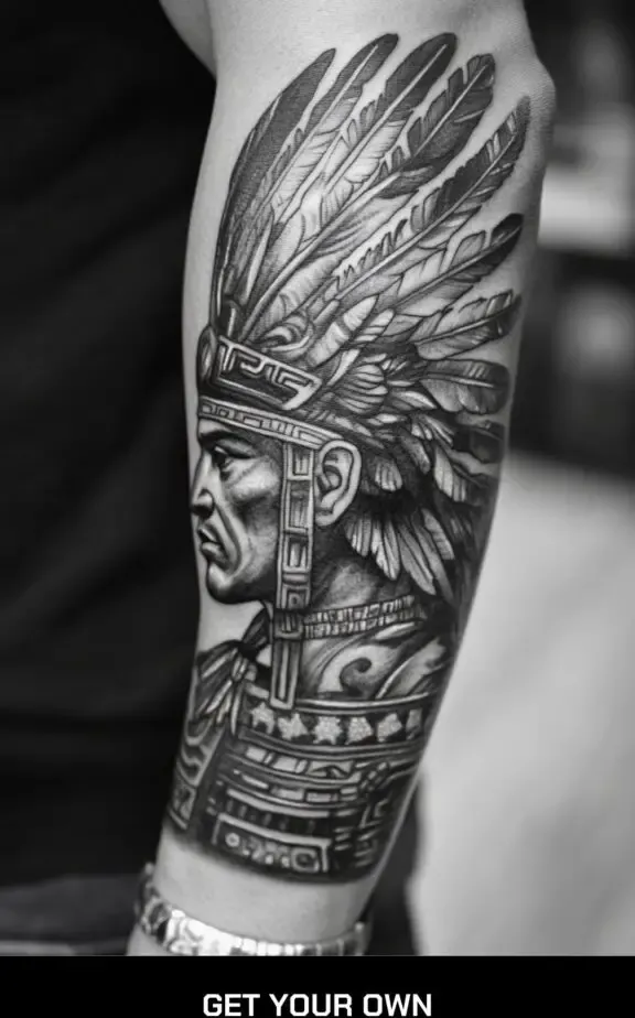 Aztec Warrior Chicano Tattoo