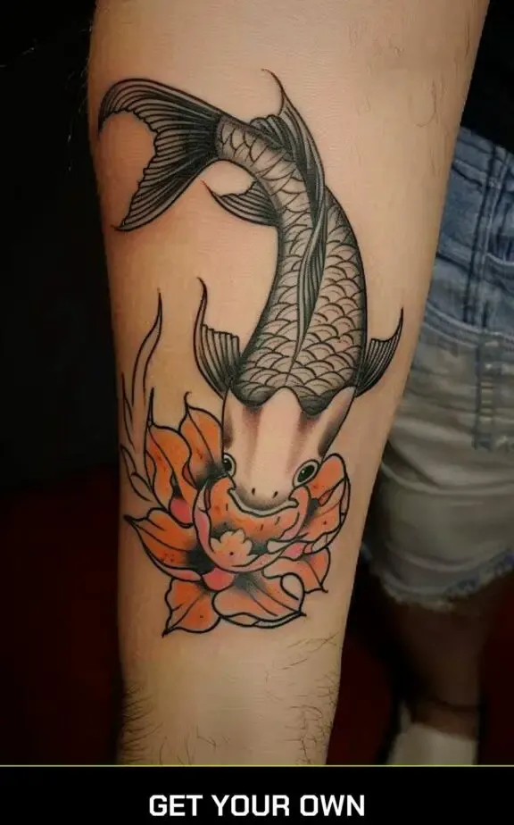 koi fish japanese tattoo design