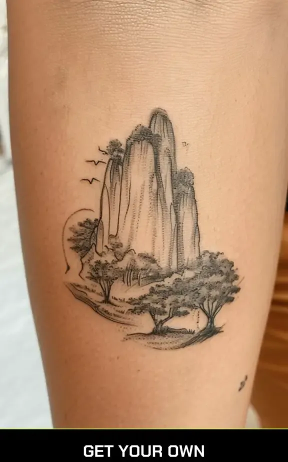 camping tattoo idea