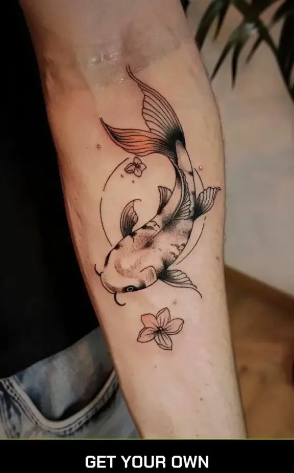 koi fish japanese tattoo design