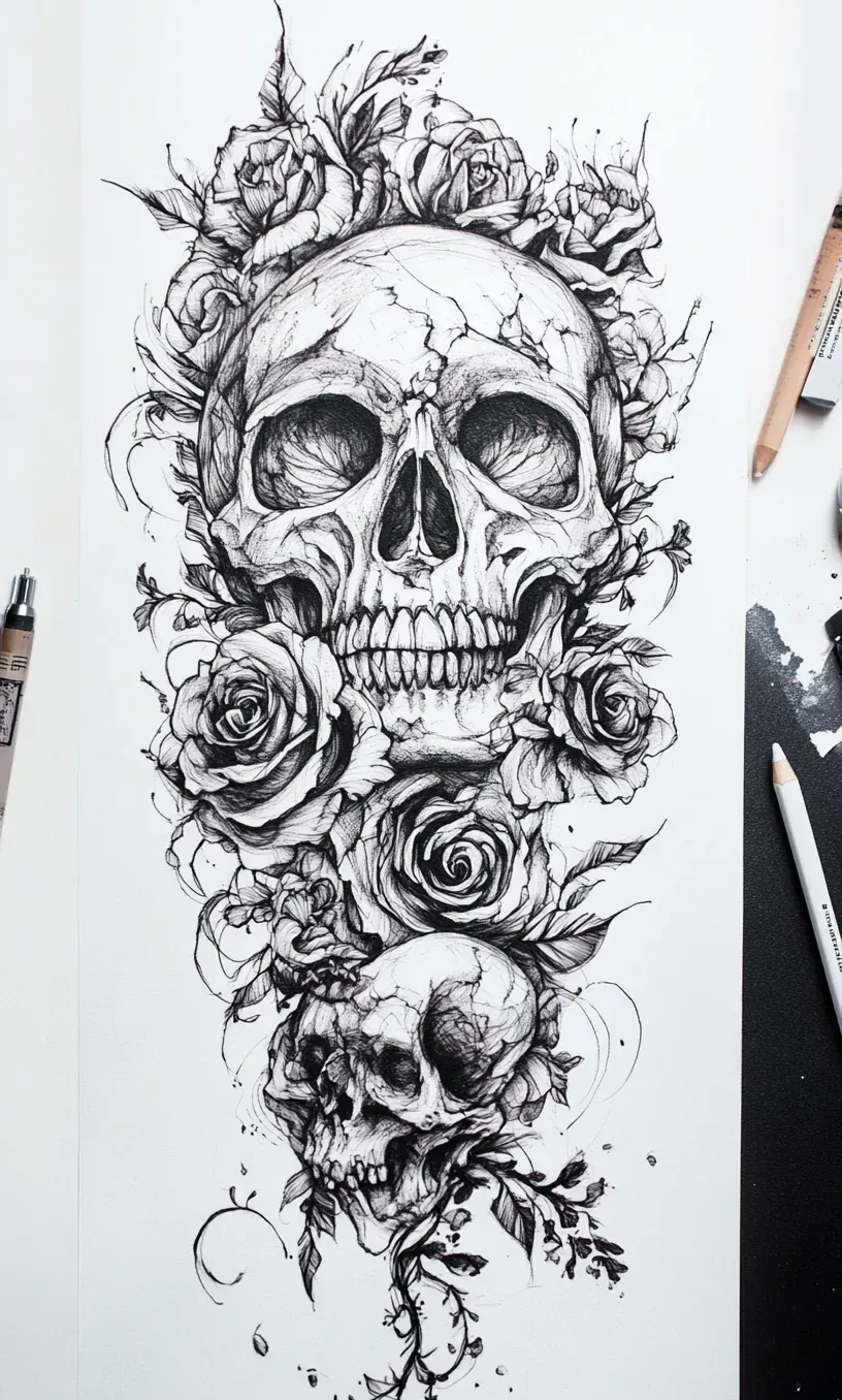 Upper Arm Tattoo Drawings-6