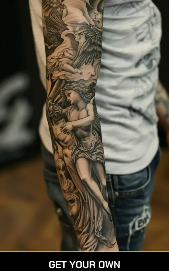 fantasy sleeve tattoo