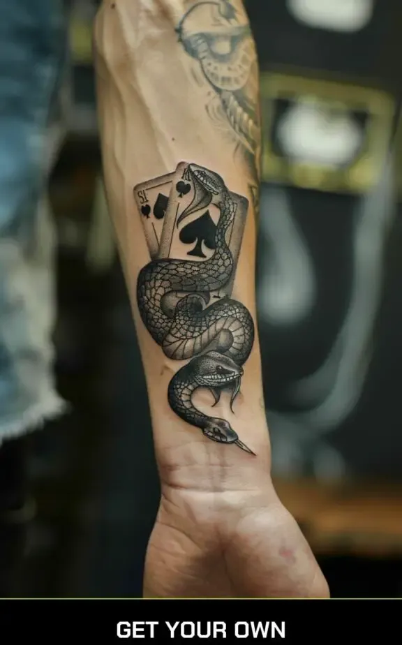 snake and ace tattoo