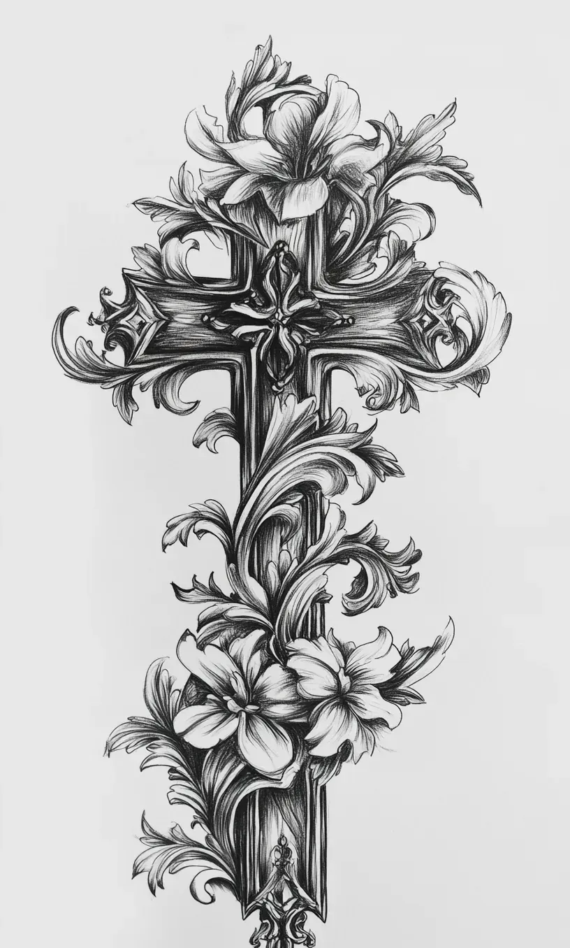 Cross Tattoo Drawings-2
