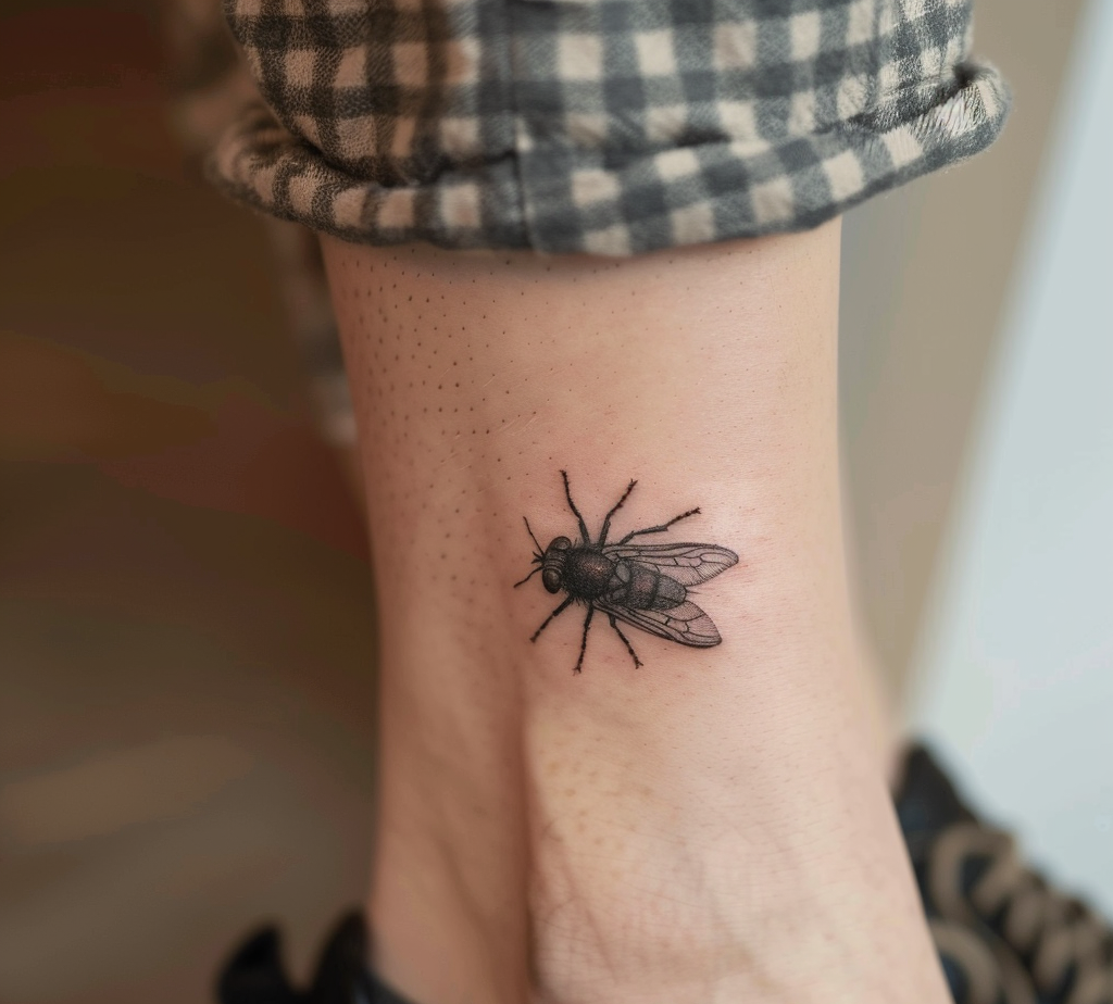 fly tattoo placement