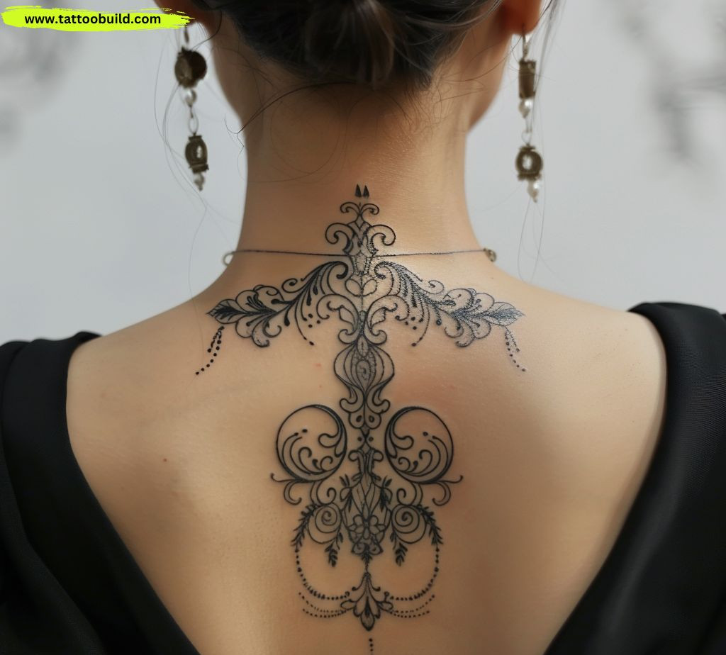 back neck tattoos for women