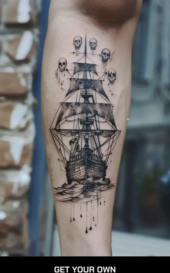 ghost ship tattoo