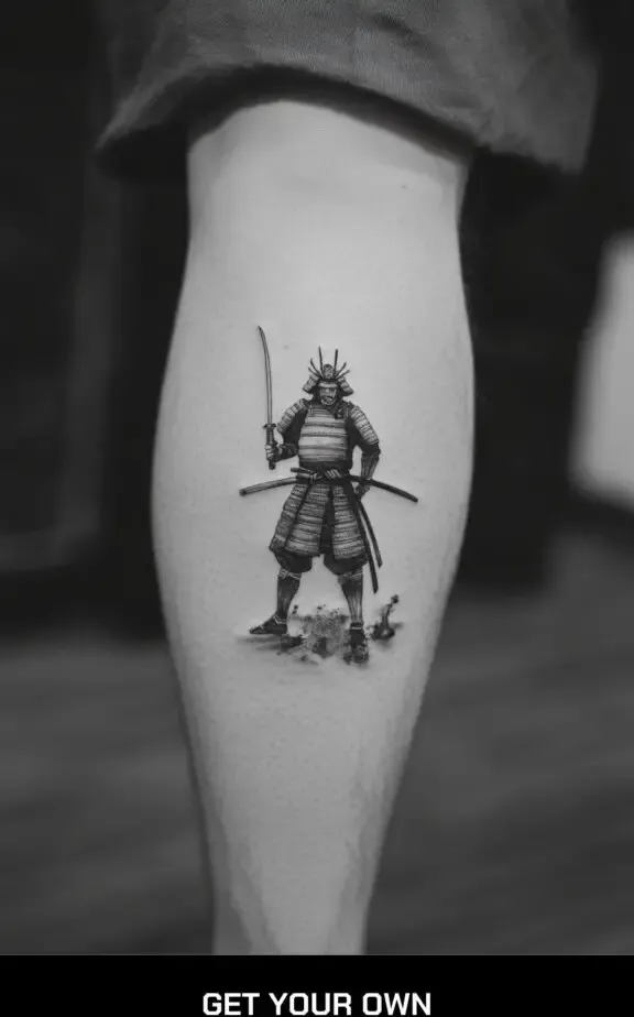 small samurai tattoo