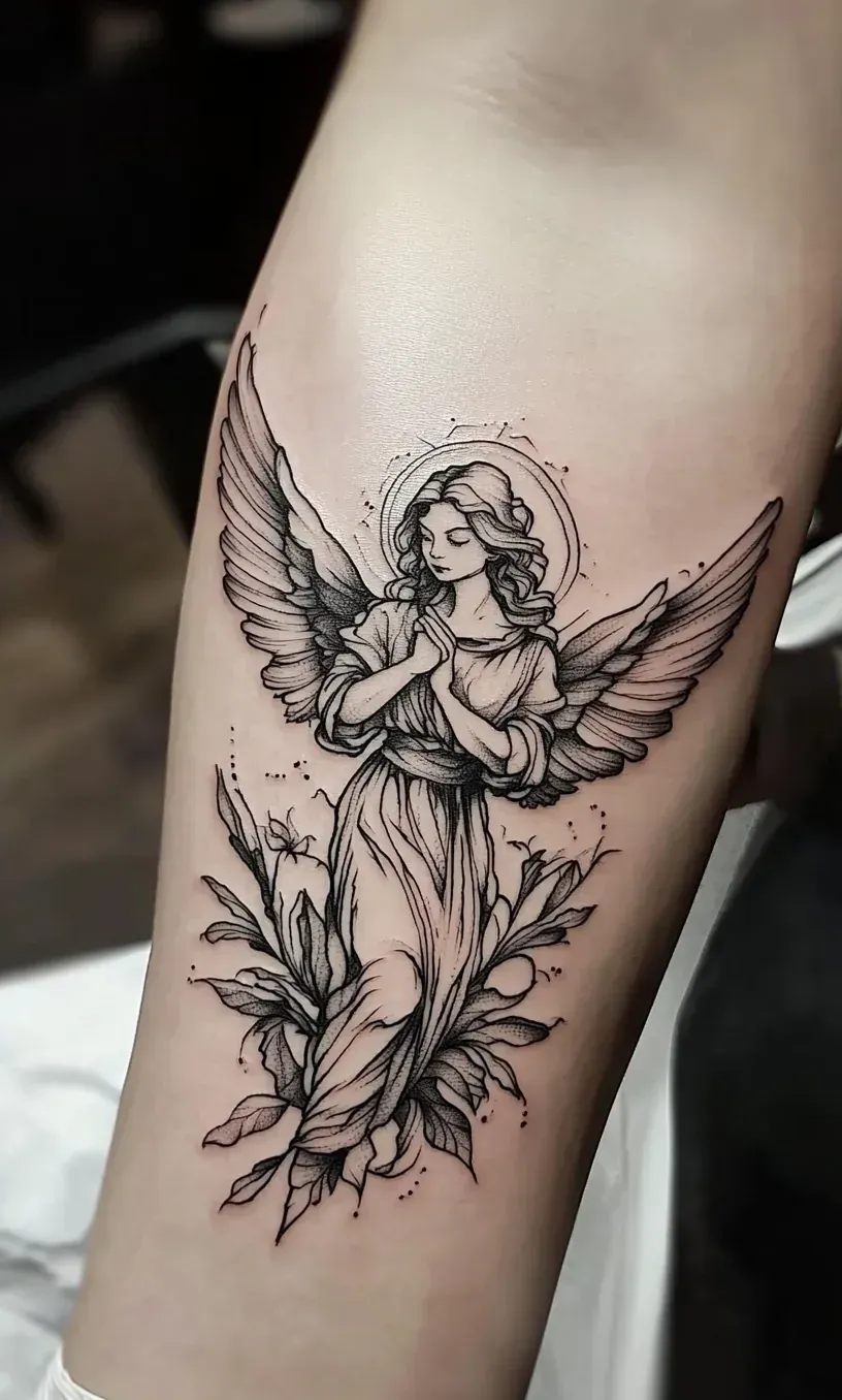 Angel Tattoo Drawings-19