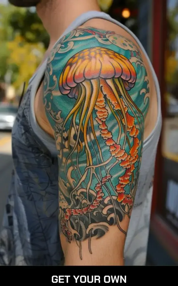 jelly fish ocean tattoo ideas