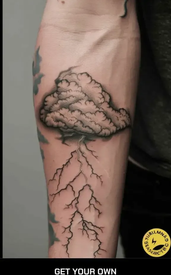 storm cloud tattoo