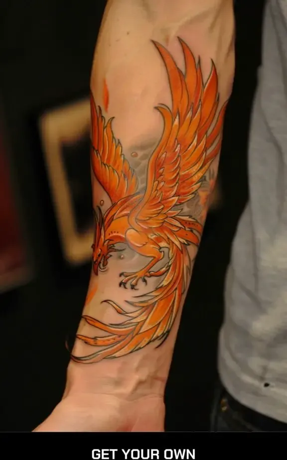 phoenix wing tattoo