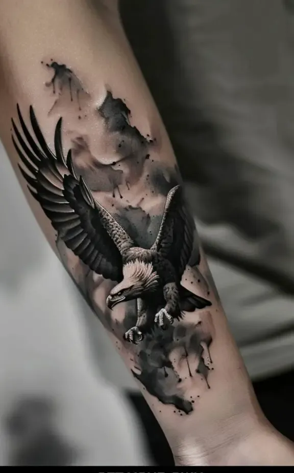 eagle realistic eagle tattoo for females