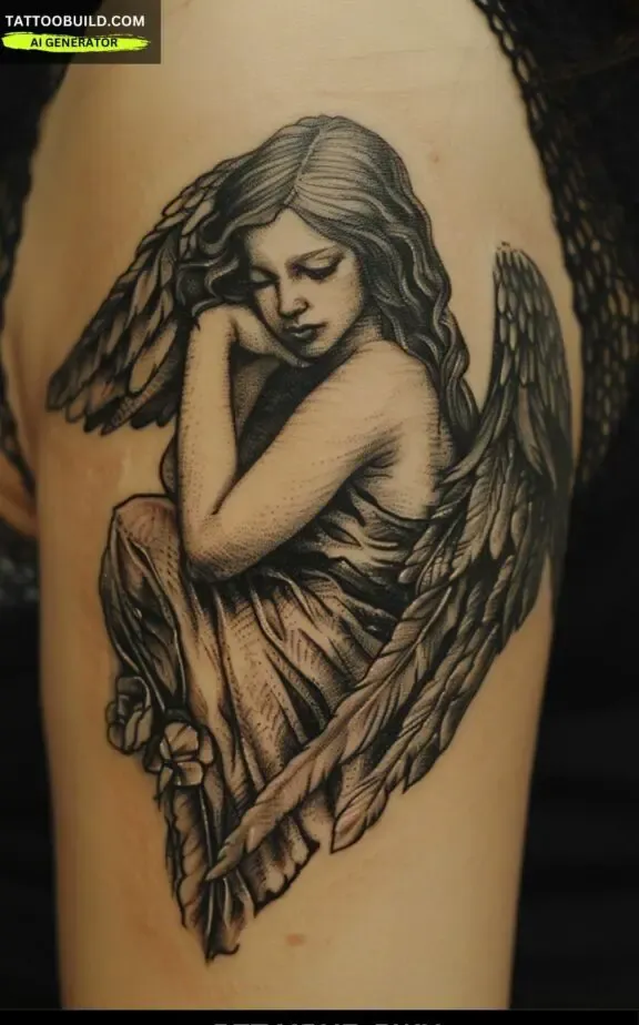 angel and demon tattoo